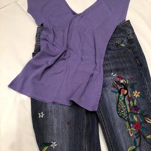 Leo Roma Italian Embroidered Jeans! Set"